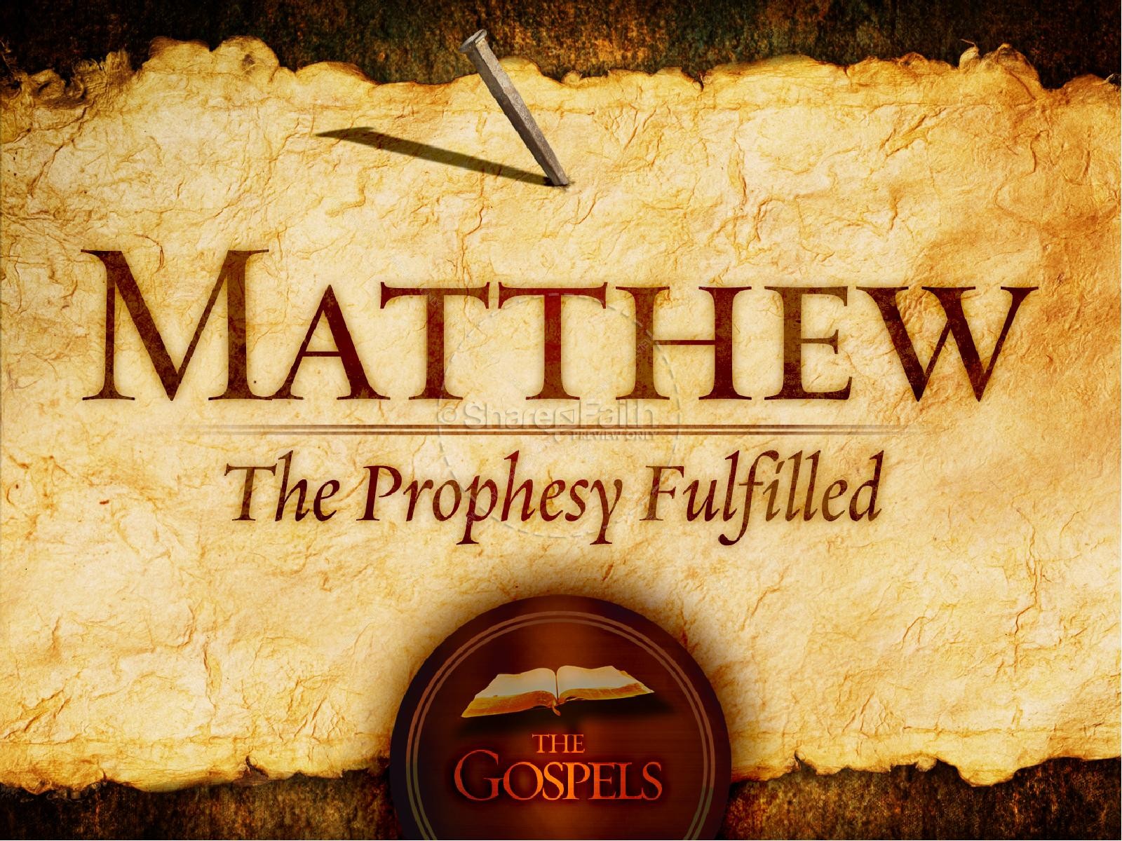 The Gospel of Matthew PowerPoint Template | slide 1