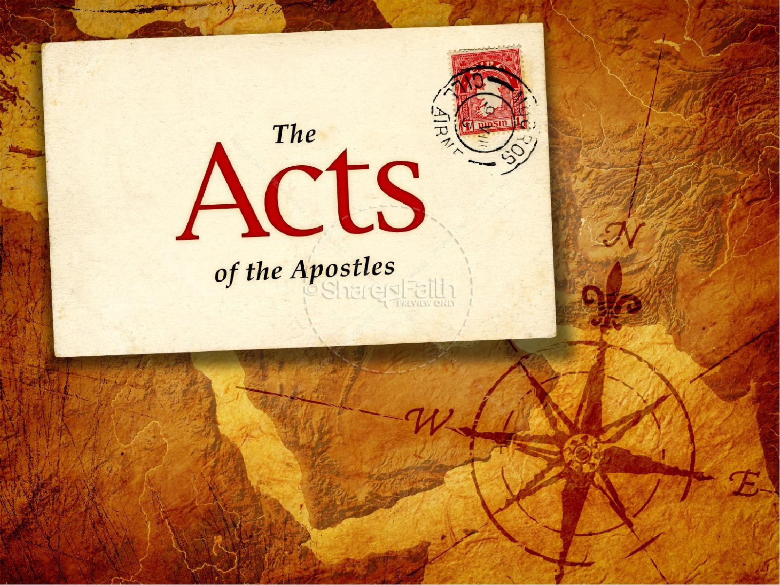 Acts Of The Apostles PowerPoint Template | slide 1