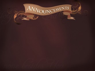 Banner Announcements PowerPoint Slide