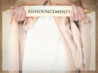 Serving Hands Announcement PowerPoint Background