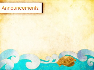 Basket In The River Announcement PowerPoint Slide