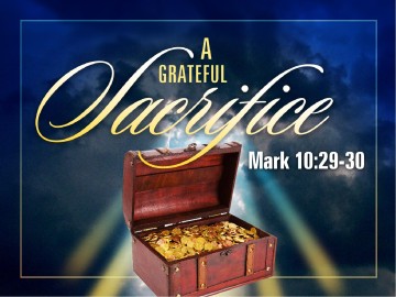 A Grateful Sacrifice Sermon PowerPoint Template