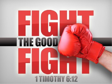 Fight The Good Fight PowerPoint Template