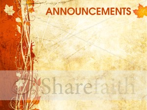 Fall Announcement Background Slide