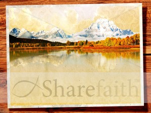 Fall Mountain Lake Church Background Screen