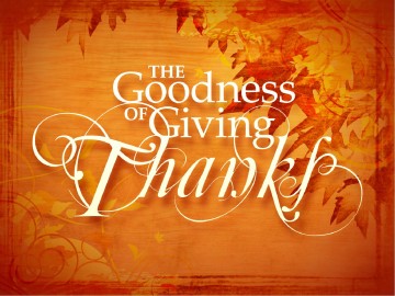 Giving Thanks PowerPoint Slide