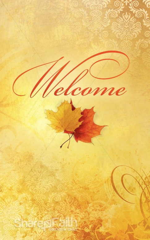 Fall Welcome Bulletin Cover