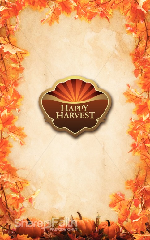 Happy Harvest Bulletin Cover