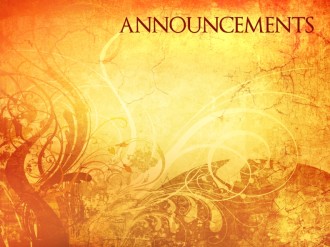 Harvest Announcement Background