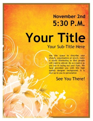 Youth Events Church Flyer