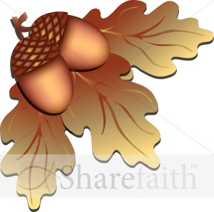 Acorn Art Christian Clipart