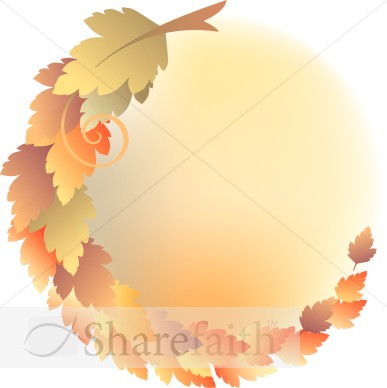 Circle Of Leaves Christian Clipart