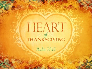 Heart Of Thanksgiving PowerPoint
