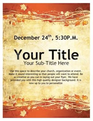 Thanksgiving Event Flyer