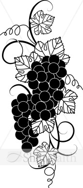 Black And White Grape Clipart