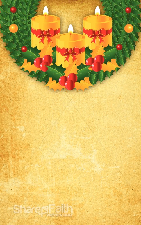 Christmas Wreath Bulletin Cover