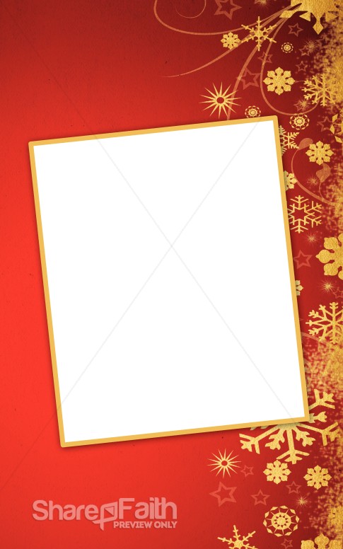 Snowflakes Christmas Bulletin Cover