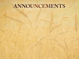 Announcement Slide For Thanksgiving