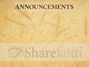 Announcement Slide For Thanksgiving