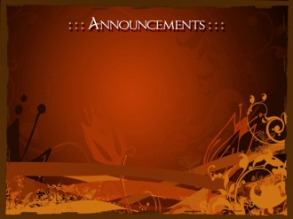 Announcement Slide Thanksgiving