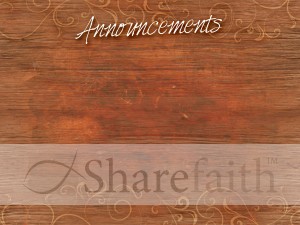 Story Of Thanksgiving Announcement Screen