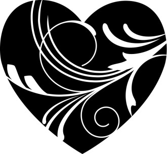 Love+heart+clipart+black+and+white