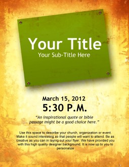 Resurrection Sunday Flyer Template