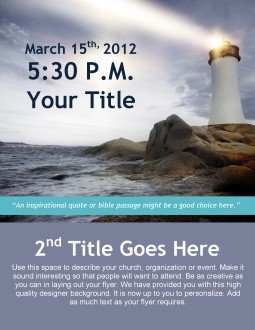 Safe Harbor Flyer Template