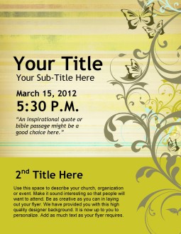 Womens Conference Flyer Template