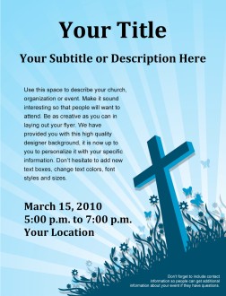 He Is Risen Resurrection Easter Flyer Template