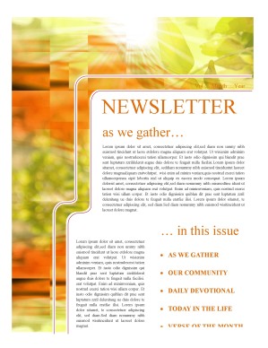 Fall Church Newsletter