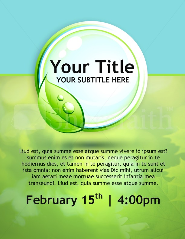 flyers templates sharefaith
