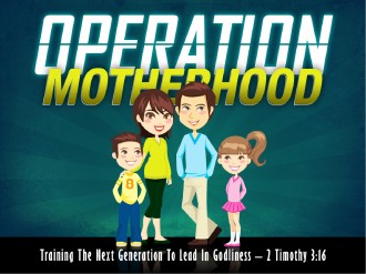 Operation Motherhood PowerPoint Template Operation Motherhood PowerPoint Template
