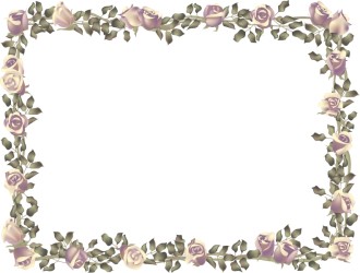 Horizontal Birthday Roses Frame