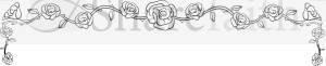 Line Art Rose Page Topper