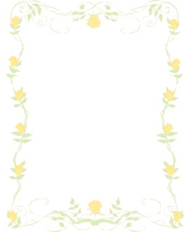 Yellow Rose Birthday Frame