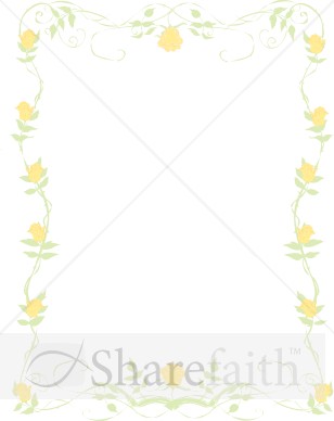 Yellow Rose Birthday Frame