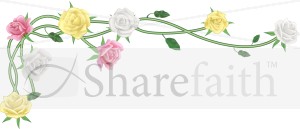 Realistic Spring Rose Vine Corner
