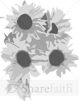 Sunflowers Tied Together
