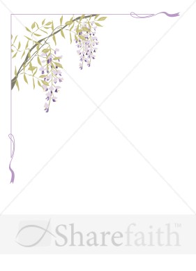 Summer Wisteria Page Corner