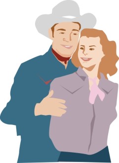 Cowpoke and Little Lady