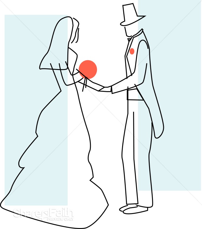 Groom Takes Brides Hand