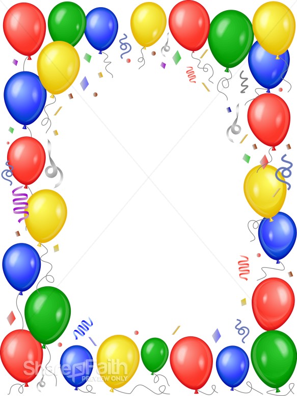 Colorful Balloon Frame