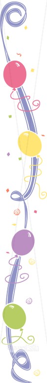 Ribbon Border with Balloons