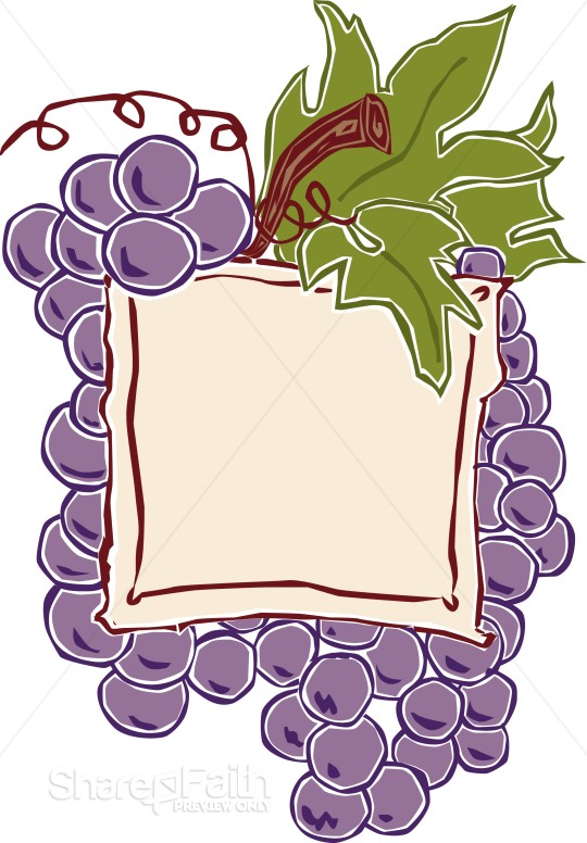 Grape Cluster Communion Announcement