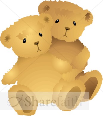 Two Hugging Bears