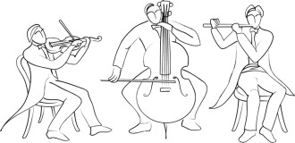 Trio%20Of%20Classical%20Musicians%20Line%20Art