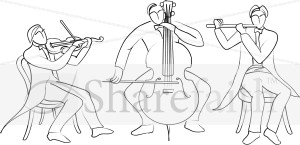 Trio%20Of%20Classical%20Musicians%20Line%20Art