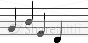 Quarter Notes on a Staff