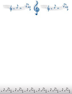 Musical Header with Prominent treble Clef